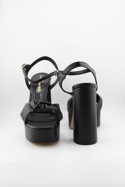 Sante Knotted Platform Heeled Sandals